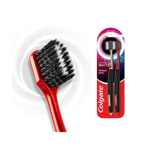 Image of Colgate Visible White O2 Toothbrush - 2pcs