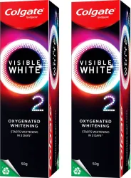 Colgate Visible White O2 Toothpaste (Pack of 2, 100g)