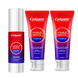 Colgate Visible White Purple Toothpaste & Serum Kit