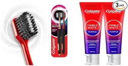 Colgate Visible White Purple Toothpaste 240g Toothbrush (2Pc)