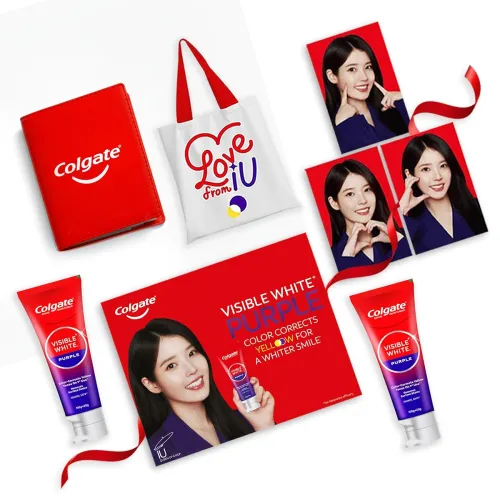 Image of Colgate Visible White Purple X IU Limited Edition Kit