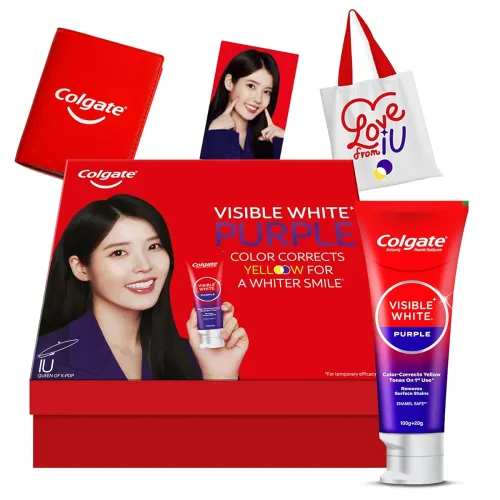 Image of Colgate Visible White Purple X IU Limited Edition Kit 