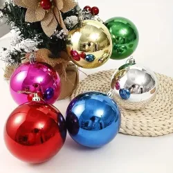 Collectible India Glitter Christmas Design Balls for Xmas Party Hanging Ornament