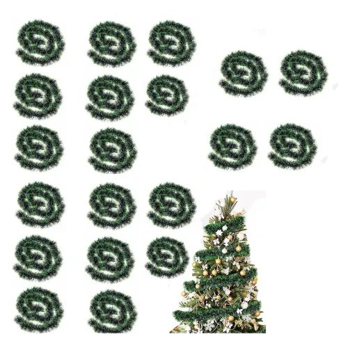 Image of Collectible India Ribbon Christmas Decoration String Artificial Garlands Door Wall Hanging Christmas Tree Decorations It