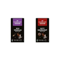 Colombian Brew Coffee Vanilla Instant Coffee Powder- 40g (20 Sachets)- Flavored Coffee, No Sugar, Ve + Colombian Brew Hazelnut Instant Coffee Powder, No Sugar, 40g (Hot & Cold Coffee)