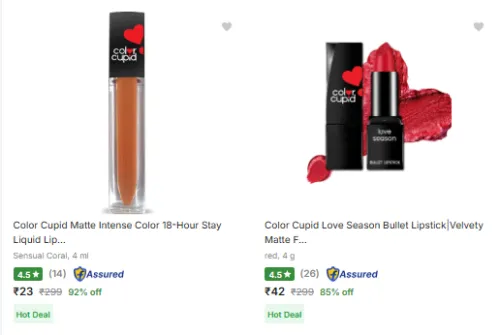 Image of Color Cupid Lipstick Starting @ ₹23