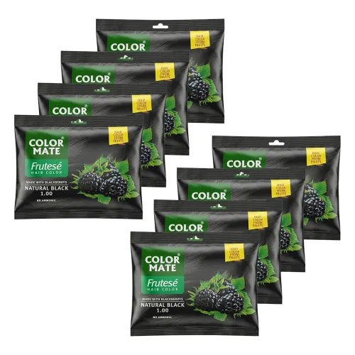 Image of Color Mate Frutese Hair Color (40ml X Pack of 8) 