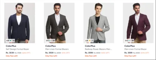 Image of Color plus men blazer up to 62% Discount 