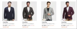Color plus men blazer up to 62% Discount
