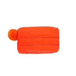 Colorbar Polyester Sheen Casual Pouch Small - Orange