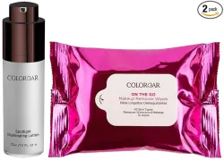 Colorbar Spotlight Illuminating Lotion & On The Go Makeup Remover Wipes Combo