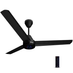 Colorbot Stella BLDC Ceiling Fans 1200mm | BEE 5 Star Rated Power Saver | AeroQuiet+ Technology | 370 RPM | Remote Control (Boost, Timer, LED, Reverse Mode) | 4 Years Warranty (Charcoal Blac...