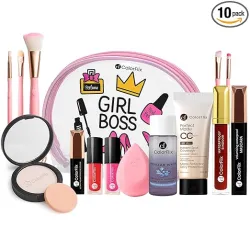 ColorFlix Navrang Beauty Set – Complete 12-in-1 All-in-One Makeup Kit for Women & Girls, Includes CC Cream, Lipsticks, M