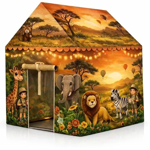 Image of Colorful Foldable Kids Play Tent House