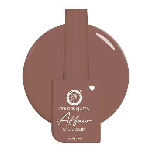 Image of Colors Queen Affair Nail Polish - 41 - Murdery Mud, 13ml | Rich Pigmentation, Quick Drying, Long Lasting Nail Paint 