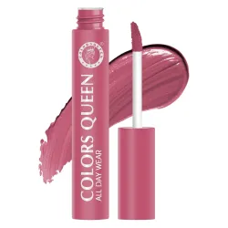 Colors Queen All Day Wear Liquid Lipstick - Ruby True, 12g | Highly Pigmented, Long Lasting Matte Lipstick | Smooth One Swipe Application, Lightweight & Non Transfer Liquid Lipstick for Wome...