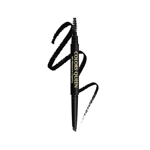 Image of Colors Queen Brow Master Eyebrow Definer Pencil with Spoolie | Natural Looking Brows | Smudge Proof, Waterproof and Long