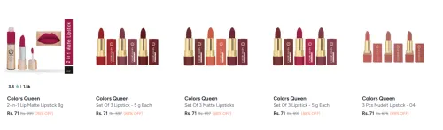 Image of Colors Queen Lipstick starting at ₹71