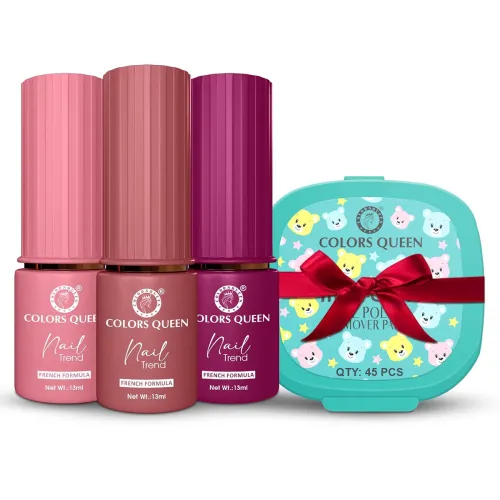 Image of Colors Queen Nail Trend Glossy Nail Paint (set of 3)