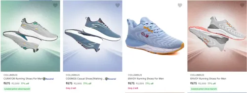 Image of Columbus Men’s Sports Shoes upto 77% Discount