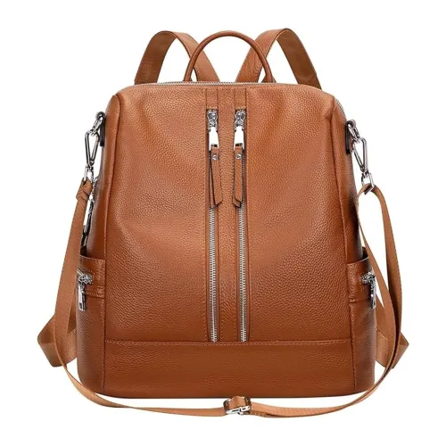 Image of Comfabie Women's Vegan Leather Office Travel Backpack Stylish