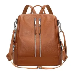 Comfabie Womens Vegan Leather Office Travel Backpack Stylish