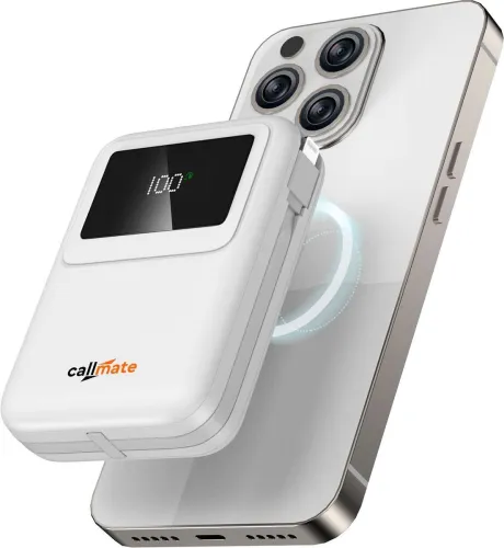 Image of Compact MagSafe wireless fast charging power bank
