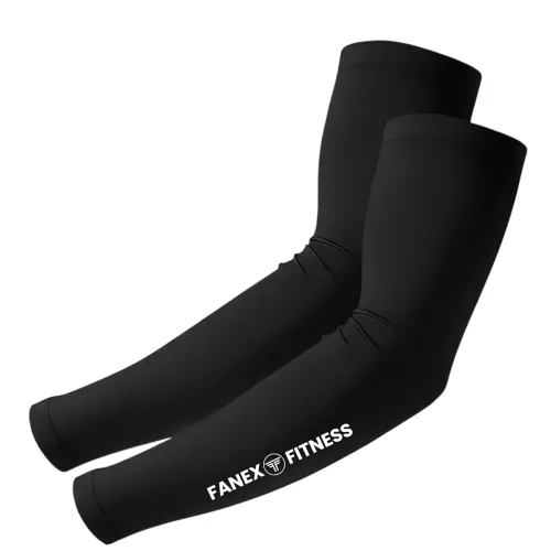 Image of Compression Arm Sleeves for Men & Women, Nylon, UPF 50 UV Protection, Athletic Compression Style, Biking, Cycling, Golf,