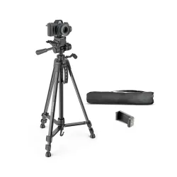 Conbre F-3366 Professional 55.5Inch (141CM) Tripod for DSLR, Camera | Height: 4.6 Feet | Max Load: 4kg | Portable Lightw