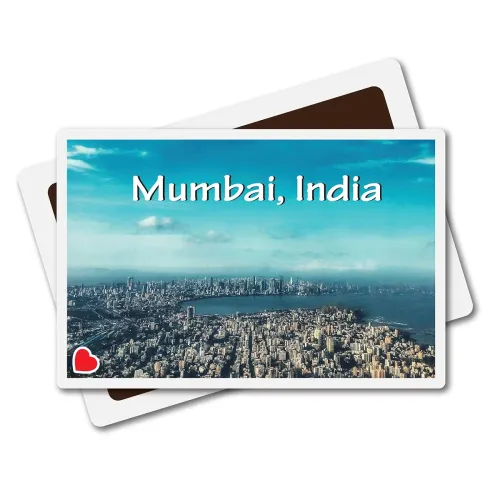 Image of Connect & Collect Mumbai Fridge Magnet, 3x2 Inches