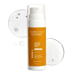 Conscious Chemist® Dull Skin, Dark Circles & Fine Lines Treatment 10% Vitamin C Face Serum | For Glowing Skin | Tested f