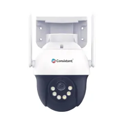Consistent 3MP 4G PAN-TILT ATC Outdoor Camera | IP66 Rated | Two Way Audio | Human Detection | 4G SIM Support | 256GB Memory Card Cloud Storage | Alexa Compatible | STQC Certified.