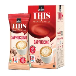 Continental THIS Cappuccino Instant Coffee Powder | 110g (5 Sachets, 22g per each) | 3In1 Instant Premix Flavoured Coffe | Smooth Flavour and Rich Taste | Just Add Hot Water | Cafe Like Coff...
