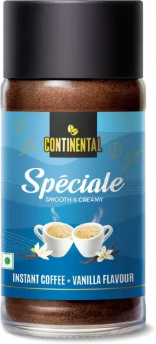 Image of Continental Speciale Flavored Coffee | Medium Roast | Makes 25 Cups | For Both Hot & Cold Instant Coffee (50 g, Vanilla 