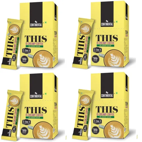Image of Continental THIS Creamy Instant Coffee Powder (160g Pack Of 4 )