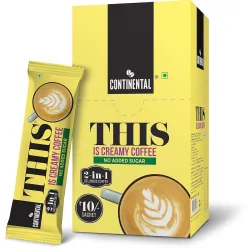 Continental THIS Creamy Instant Coffee Powder 2 In 1 Instant Premix Coffee Powder 160gm