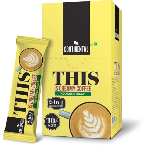 Image of Continental THIS Creamy Instant Coffee Powder | 2 In 1 Instant Premix Coffee Powder | 160 Gram | Pack Of 1 | Rich and Cr