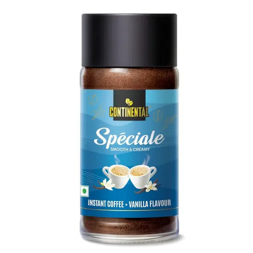 Image of Continental Speciale | Vanilla Flavoured Coffee | 50 gm Jar | Makes 25 Cups | Instant flavored Coffee for both Hot & Col