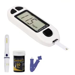 Control D White 50 Strips & Glucometer