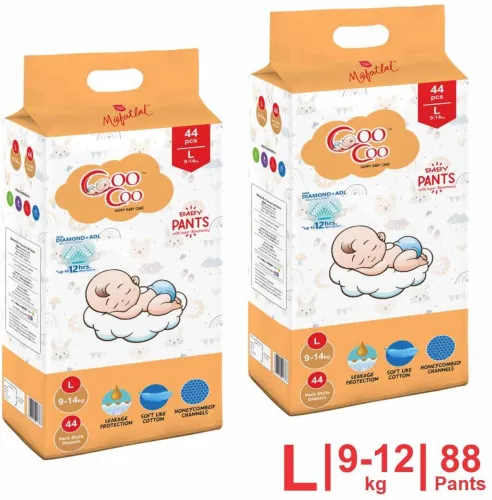 Image of Coo Coo Baby Pullup Diaper Pants - L  (88 Pieces)