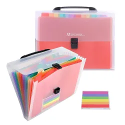 Coofandy 13 Pocket Expanding File Folder A4 Document Organizer with Handle