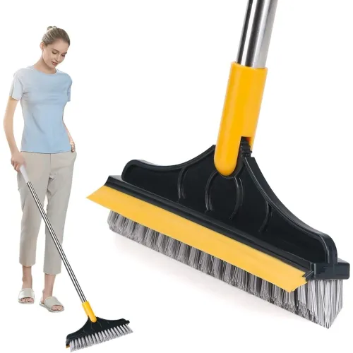 Image of COOFANDY 2-in-1 Floor Scrub Brush with Squeegee