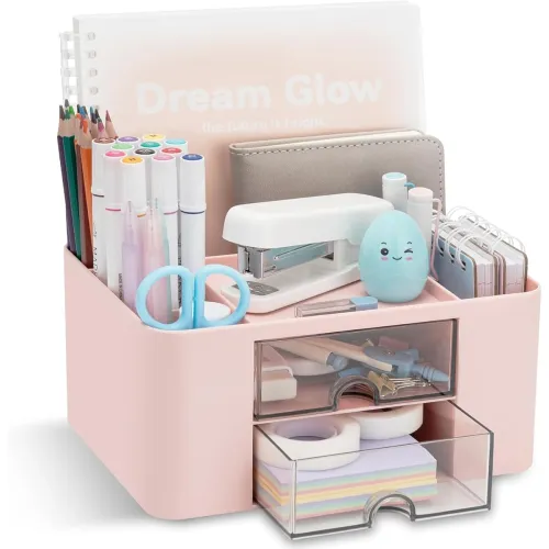 Image of Coofandy Versatile Desk Organiser 2Drawers and Multifunctional Storage