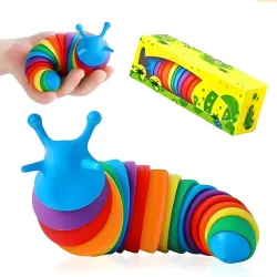 COOLCOLD 19cm Sensory Fidget Slug Toy