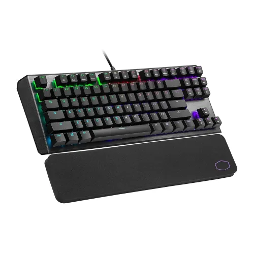 Image of Cooler Master CK530 V2 USB Mechanical Keyboard - Tenkeyless | Red Switch | RGB Lights | Software Control | Aluminum Top 
