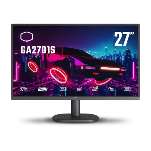 Image of Cooler Master GA2701S Work & Gaming IPS Monitor - 27 Inch | 100 Hz 1 MS | Tilt -5°~+20° | VESA Mount | Low Blue Light Fl
