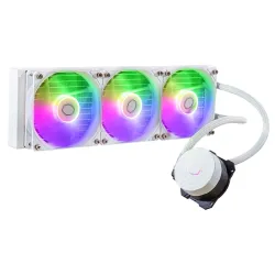 Cooler Master ML360L Core ARGB CPU Liquid Cooler - White | Support Intel & AMD Processor - LGA1700, LGA1200, LGA1151, AM