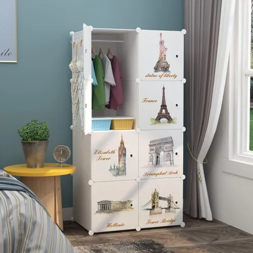 Image of CoolLeaf Soft Plastic Wardrobe for Clothes