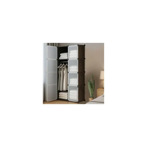 Image of CoolLeaf Soft Plastic 8 Doors Wardrobe for Clothes