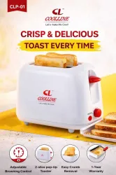 COOLLINE Toaster01 700 W Pop Up Toaster (White)